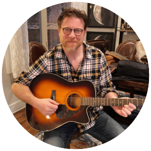 Scott playing guitar